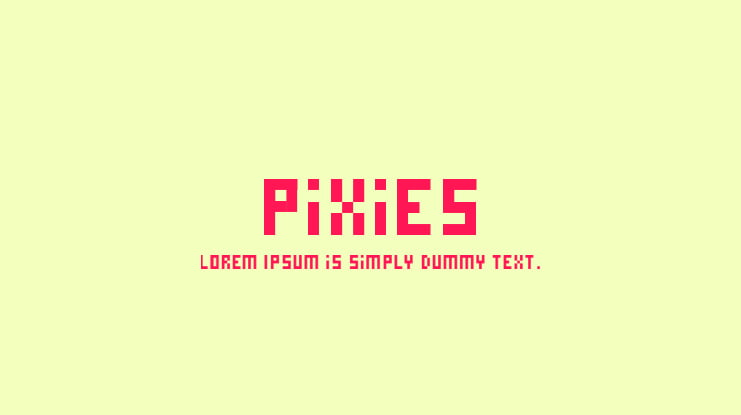 Pixies Font