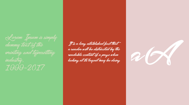 Picture of the Romantic Font