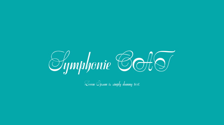 Symphonie CAT Font