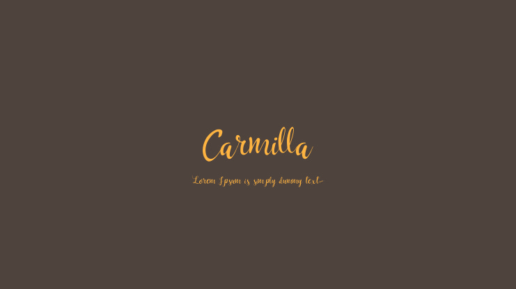 Carmilla Font
