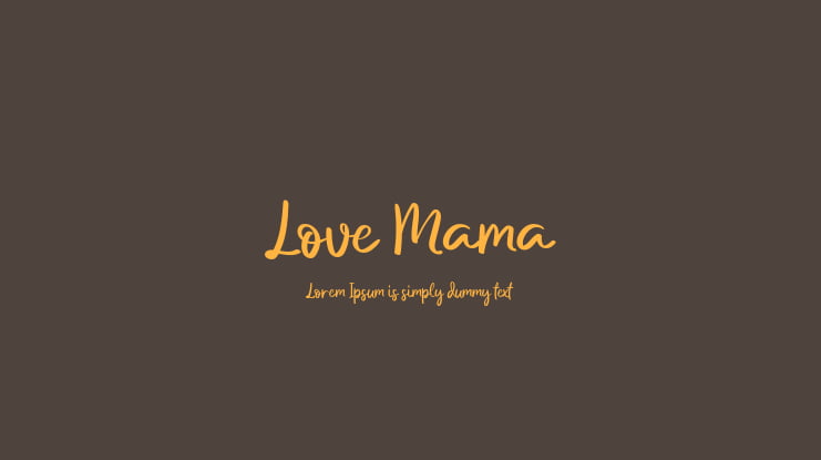 Love Mama Font
