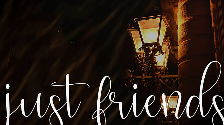 just friends Font