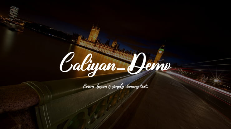 Caliyan_Demo Font