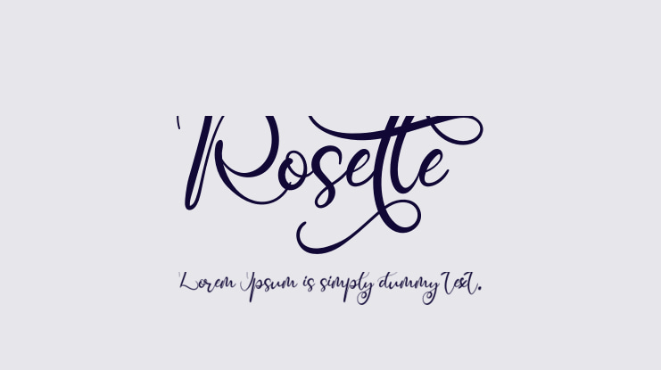 Rosette Font