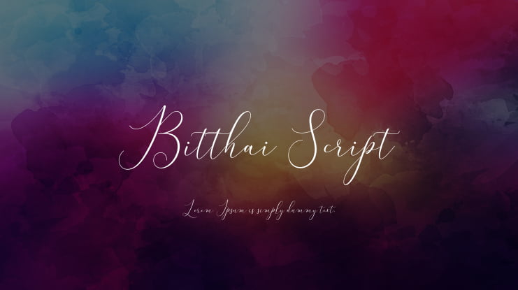 Bitthai Script Font