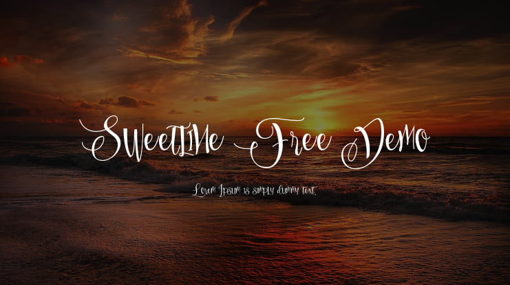 Sweetline Free Demo Font