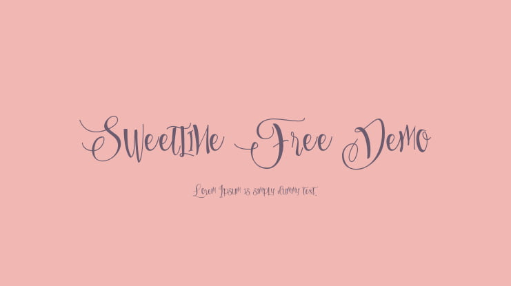 Sweetline Free Demo Font