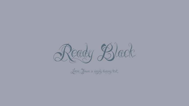 Ready Black Font