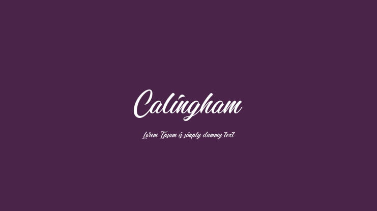 Calingham Font