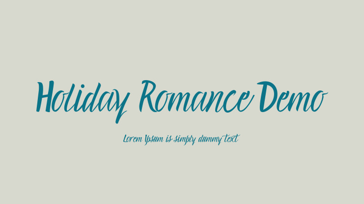 Holiday Romance Demo Font
