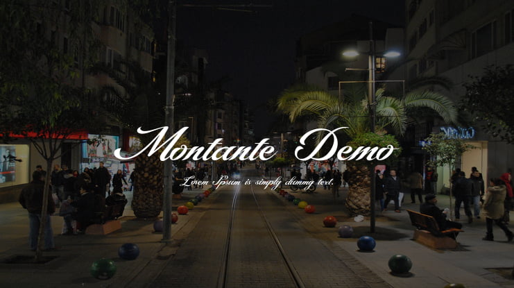 Montante Demo Font