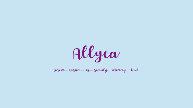 Allyca Font