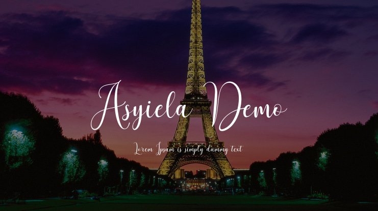 Asyiela Demo Font