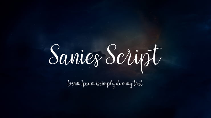 Sanies Script Font