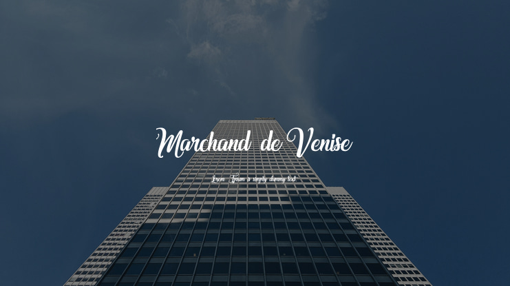 Marchand de Venise Font Family