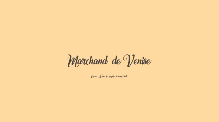 Marchand de Venise Font Family
