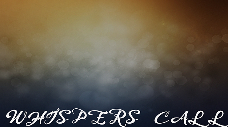 WHISPERS CALLIGRAPHY_DEMO_sinuous_BOLD Font