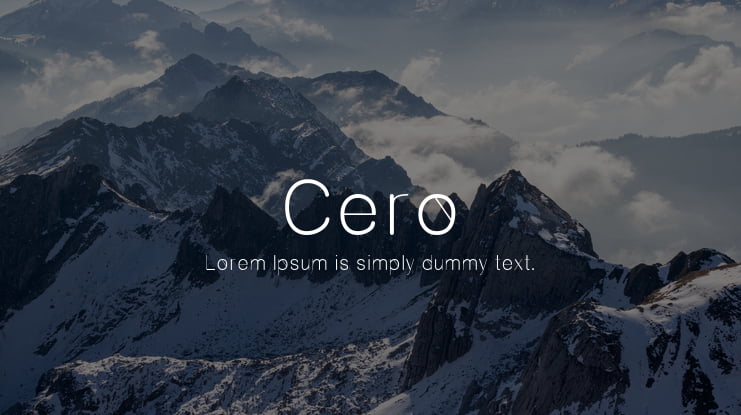 Cero Font