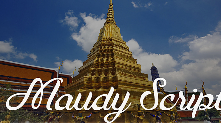 Maudy Script Font