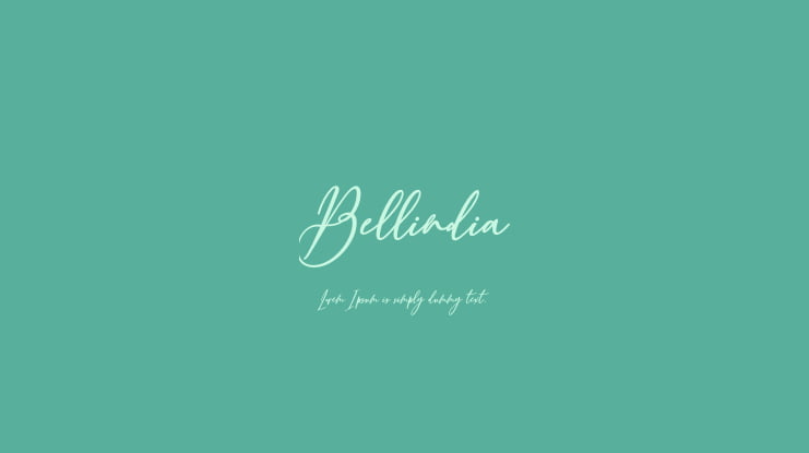 Bellindia Font
