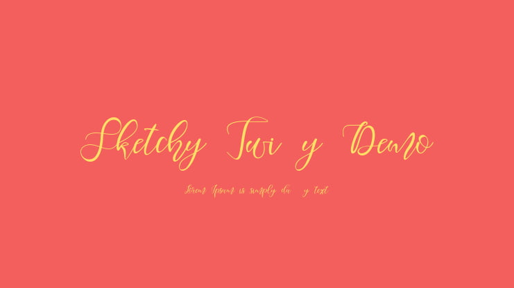 Sketchy Twisty Demo Font