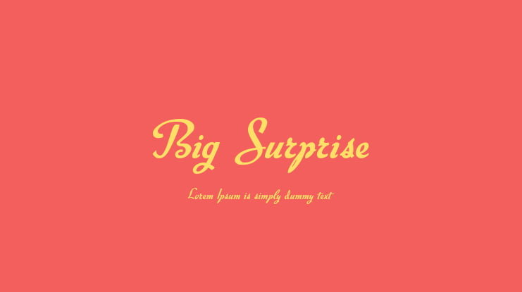 Big Surprise Font