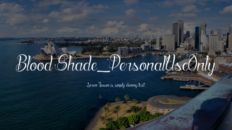 Blood Shade_PersonalUseOnly Font