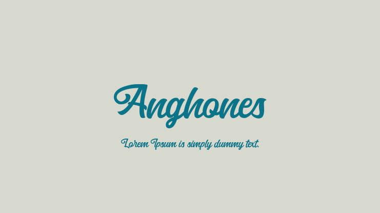 Anghones Font