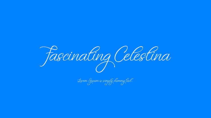 Fascinating Celestina Font