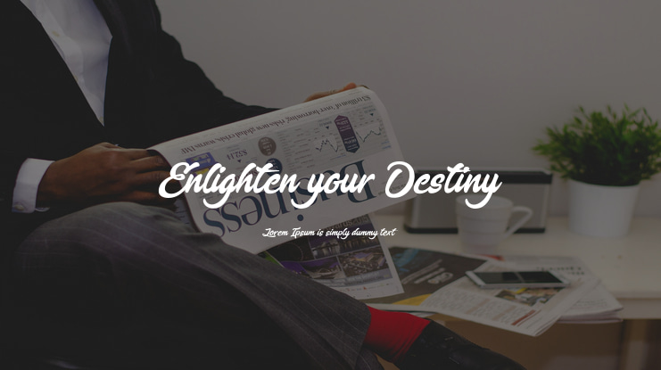 Enlighten your Destiny Font