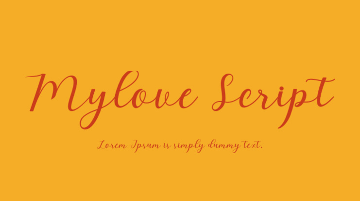 Mylove Script Font