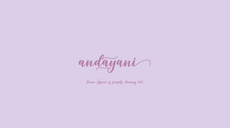 andayani Font