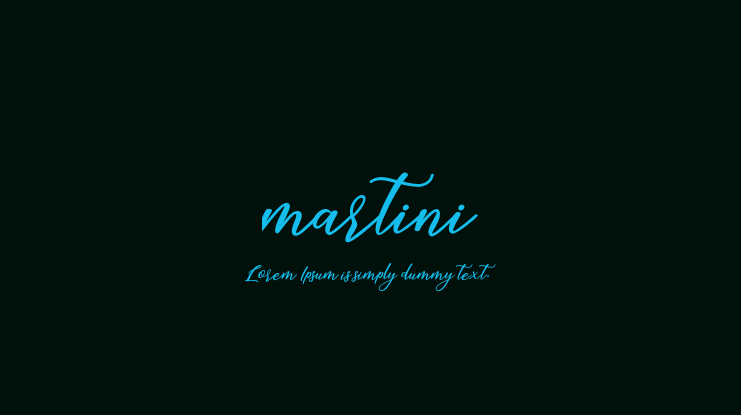 martini Font