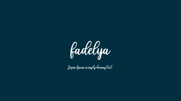 fadelya Font