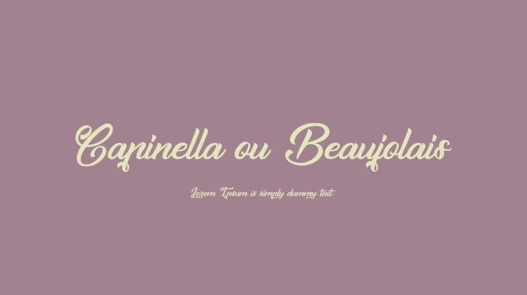 Capinella ou Beaujolais Font