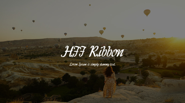 HFF Ribbon Font