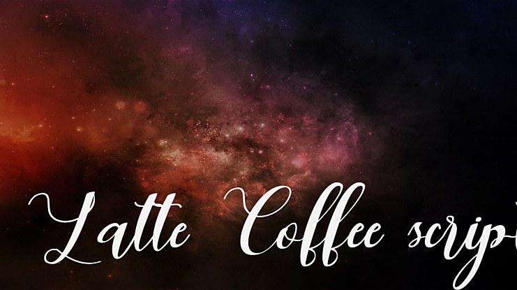 Latte Coffee script Font