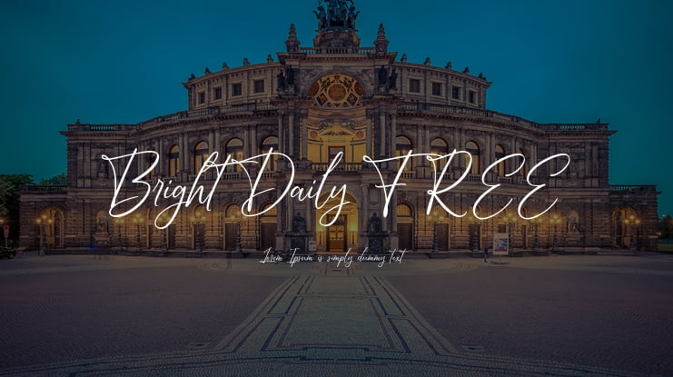 Bright Daily FREE Font