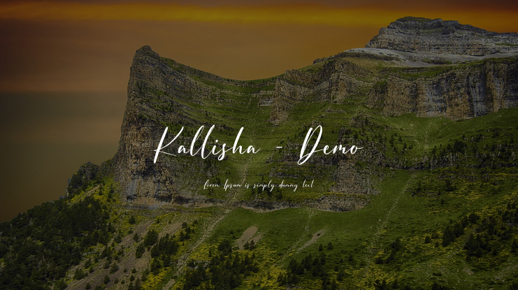 Kallisha - Demo Font