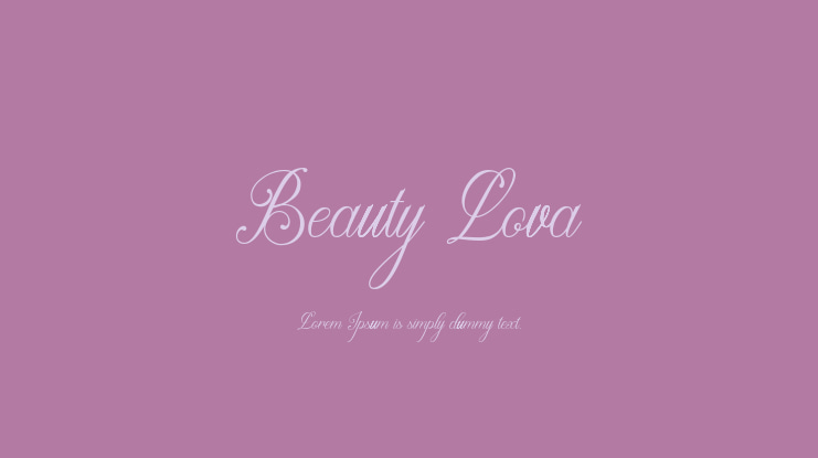 Beauty Lova Font
