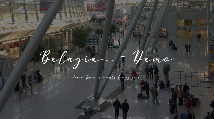 Belagia - Demo Font