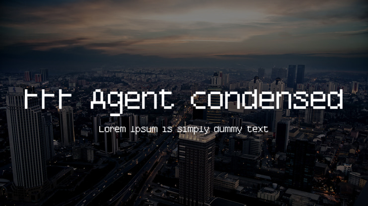FFF Agent condensed Font