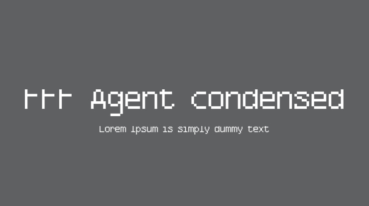 FFF Agent condensed Font
