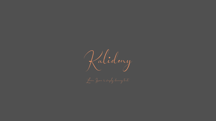 Kalidony Font