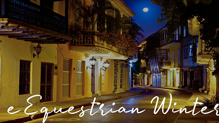 e Equestrian Winter Font