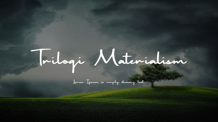 Trilogi Materialism Font
