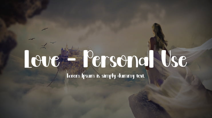 Love - Personal Use Font