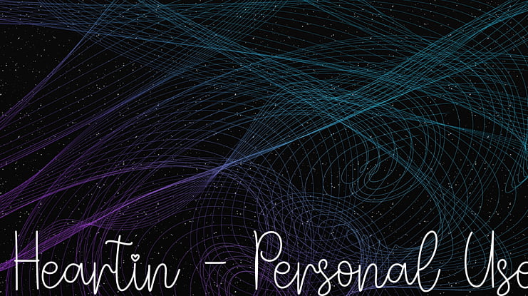 Heartin - Personal Use Font