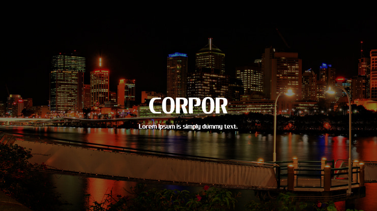 CORPOR Font