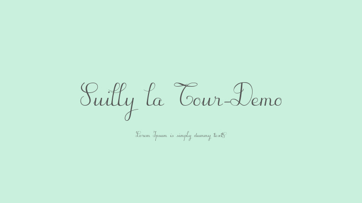Suilly la Tour-Demo Font